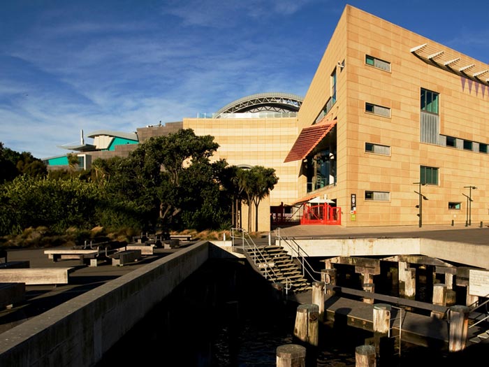 Te Papa External View. Photograph by Michael Hall. Te Papa