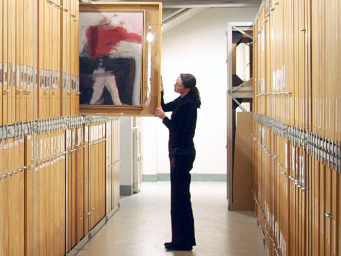 Art Storeroom. Photograph by Michael Hall. Te Papa