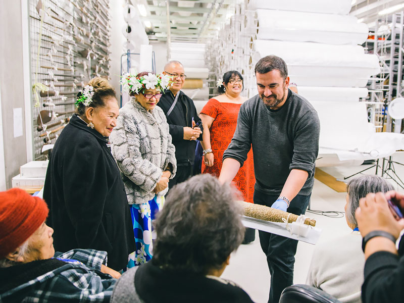 A tour in the Pacific collection store