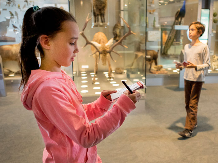 Children on student trail