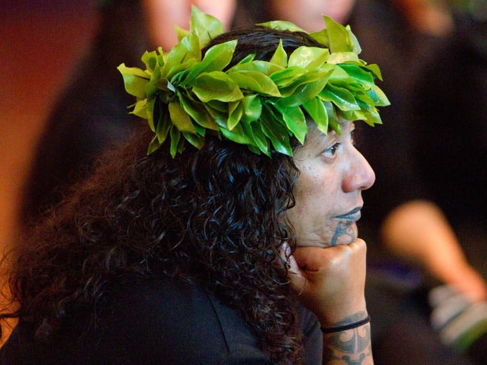 Repatriation ceremony, 2015. Photograph by Michael Hall. Te Papa