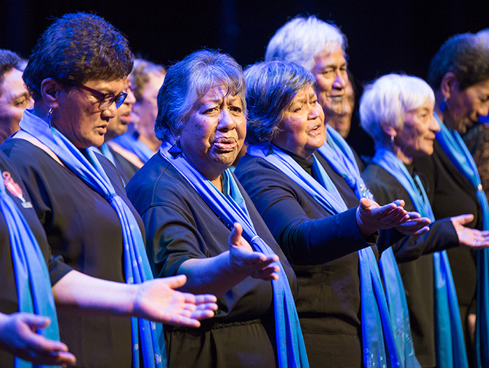 Ladies singing and dancing