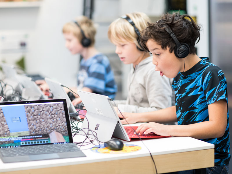 Excited children playing ShakerMod