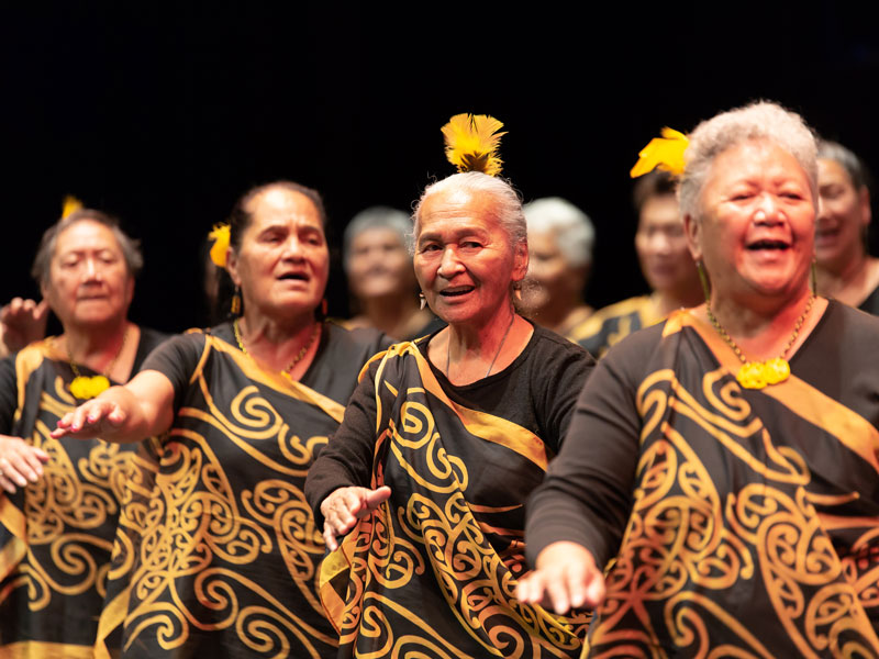 Performers on stage