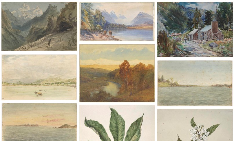 Te Papa watercolours shown on Watercolour World.